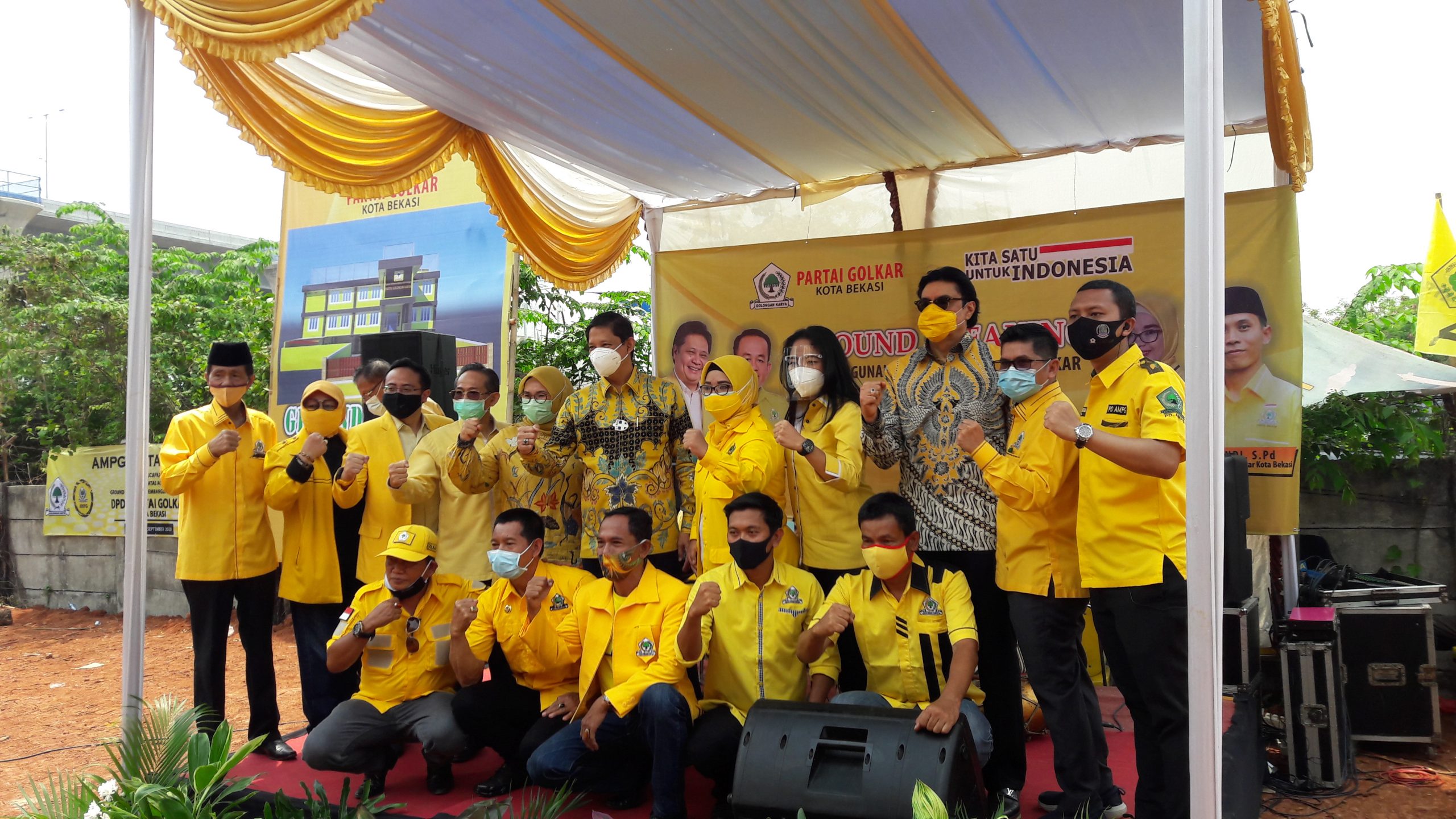 Ground Breaking Pembangunan Gedung DPD Partai Golkar Kota Bekasi ...