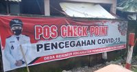 Desa Beringin Pangenan Bentuk Posko Check Point C19
