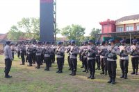 Asah Keterampilan, Batalyon B Pelopor Brimob Banten Latihan PBB Bersenjata