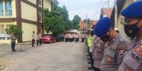 Propam Polres Serang Kota Polda Banten Cek Personel Saat Apel Pagi