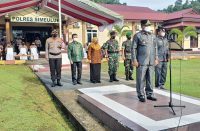 Gelar Pasukan Operasi Lilin Seulawah 2021,Lanal Simeulue Kerahkan Personel Bantu Polres Simeulue