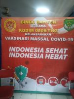 BINDA Banten Bersama Kodim 0506/Tgr Gelar Vaksinasi Massal Usia 6 – 11 Tahun Di SD Ciledug