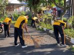 Polres Sumedang Laksanakan Bakti Sosial Bersih-bersih Mako, Menyambut HUT Bhayangkara ke 76.