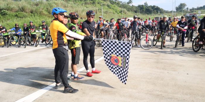 Meriahkan HUT Bhayangkara, Polres Sumedang Gelar Fun Bike TNI-Polri
