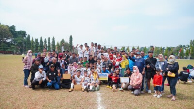 Danpusenarhanud Bersama Pemerintah Kota Cimahi, Tutup Kompetisi Sepak Bola U-13 dan15