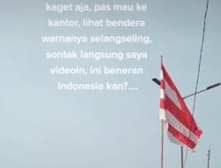 Viral! Video Bendera Merah Putih Selang Seling di Jakarta