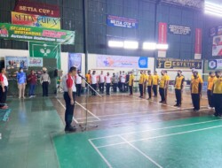 Polres Sumedang Gelar Turnamen Bulutangkis Kapolres Cup 2, Meriahkan HUT RI Ke-77