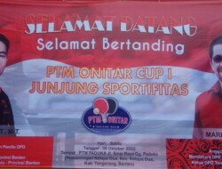 DPR RI, Marinus Gea Hadiri Turnamen Tenis Meja ONITAR Cup 1, Ononiha Jabodetabek-Bandung