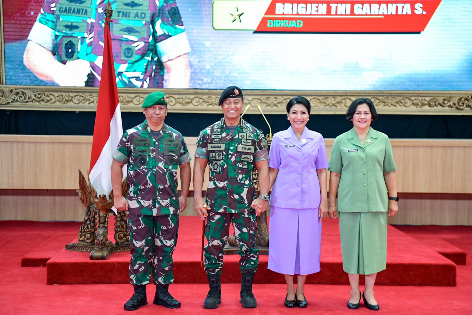 Dirkuad TNI AD Brigadir Jendral Garanta Singkali Resmi Menyandang Bintang 1 Dipundaknya