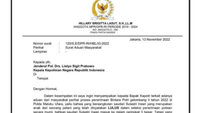 Hillary Lasut Anggota DPR RI Yang Peduli Dengan Masyarakat Kecil