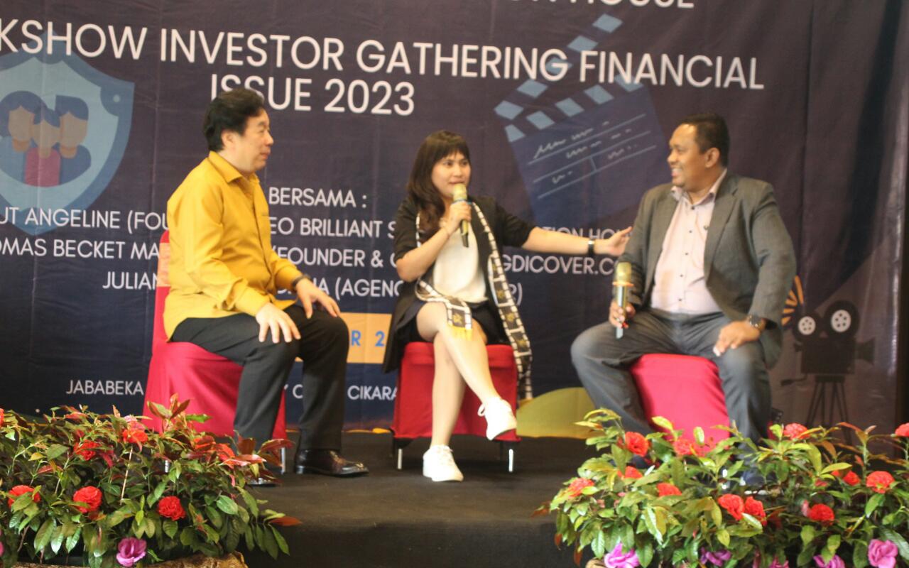 Grand Launching UntungDiCover.com Dan Brilliant Sky Art Production House Dengan Talkshow Investor Gathering Financial Issue 2023