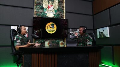 Jenderal Dudung Jadi Tamu Perdana Pada Launching Kartika Podcast TNI AD