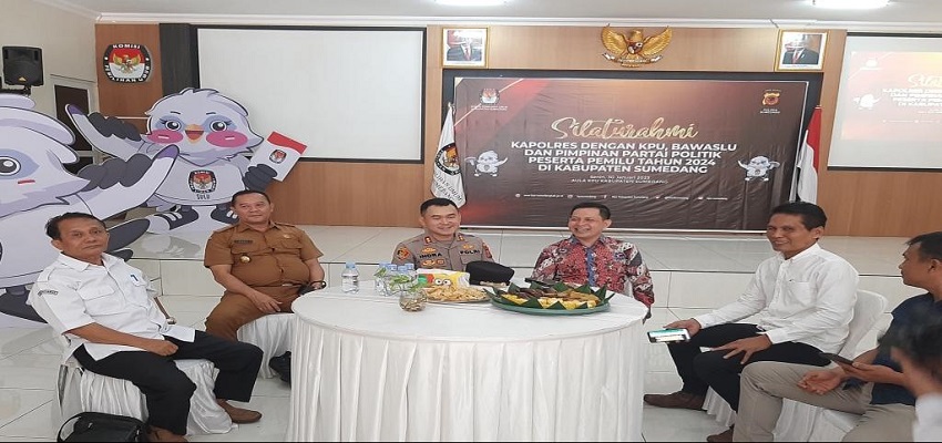 Polres Sumedang Gelar Silaturahmi Dengan Pimpinan Cabang Partai Politik Peserta Pemilu 2024