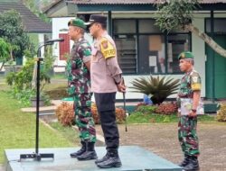 Apel Gabungan TNI-Polri Sumedang Yang Bertempat Di Kodim 0610 Sumedang