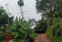 Arah masuk tempat lokasi Sabung ayam tanah Merah di Gunung Putri