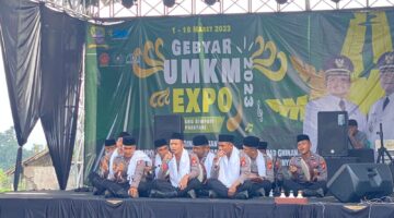 Tim Dalmas Polres Sumedang Hadirkan Nasyid Pada Gelaran UMKM Ekspo Sumedang 2023