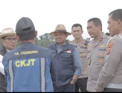 Kapolres Sumedang Dan Wakapolda Jabar, Dampingi Gubernur Tinjau Kesiapan Jalan Tol Cisumdawu