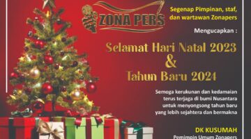 Seluruh Staff Redaksi Dan Wartawan Zonapers Mengucapkan Selamat Natal 2023 Dan Tahun Baru 2024