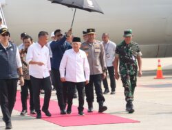 Kapolres Sambut Kedatangan Wakil Presiden RI di Bandara Kertajati