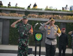 Apel Gelar Pasukan Dalam Rangka Kunjungan Kerja Presiden RI di wilayah Kota Bandung