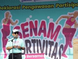 Pj. Wali Kota Bekasi Turut Serta Deklarasi Jaga Kondusifitas Pilkada Sekaligus Senam Bersama Dengan Bawaslu