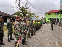 Sambut HUT Ke-79 TNI, Kodim 1710/Mimika Gelar Karya Bakti