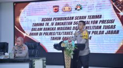 Pembukaan Serah Terima Penelitian dan Magang Taruna TK IV angkatan 56/Batalyon Presisi di Polda Jabar.