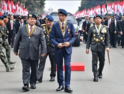 Panglima TNI Hadiri Apel Kesiapan Pengamanan Pelantikan Presiden dan Wakil Presiden RI serta Penganugerahan Medali Kehormatan