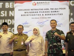 Bawaslu Kota Bekasi Gelar Deklarasi Netralitas ASN, TNI, dan Polri Jelang Pilkada 2024