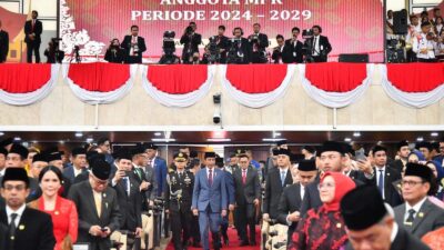 Panglima TNI Dampingi Presiden RI Hadiri Pelantikan Anggota MPR, DPR, dan DPD RI Periode 2024-2029