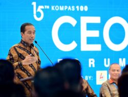 Panglima TNI Dampingi Presiden Jokowi di Kompas 100 CEO Forum 2024, Bahas Visi Indonesia Emas 2045