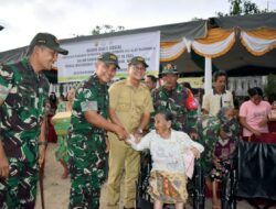 Danrem 023/KS Dampingi Kunjungan Tim Wasev TMMD Ke-122 di Nias Selatan: Tinjau Progres dan Serahkan Bantuan Sosial