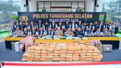 Polres Tangsel Ungkap 642 Kg Ganja, 7,8 Kg Sabu, dan 1,1 Kg MDMA dalam Dua Bulan