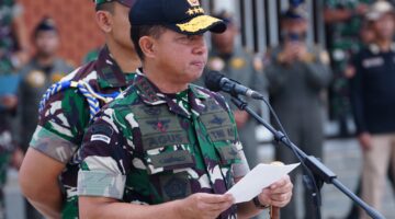 Panglima TNI Berikan Penghargaan ke 24 Personel TNI atas Dedikasi dalam Misi Kemanusiaan di Filipina