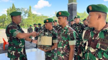 Tingkatkan Kesejahteraan Prajurit, TNI AD Bagikan Perlengkapan Lapangan di Korem 012/TU