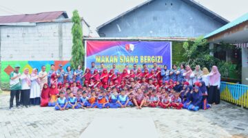 Lanud Sultan Hasanuddin Dorong Generasi Emas dengan Uji Coba Makan Bergizi di Sekolah