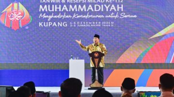 Panglima TNI Dampingi Presiden RI Hadiri Tanwir dan Milad Ke-112 Muhammadiyah