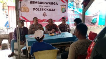 Polsek Koja Gelar Rembug Warga dan Sambang Wilayah untuk Tingkatkan Kamtibmas Menjelang Nataru