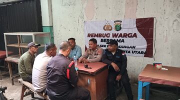 Polsek Pademangan Gelar Rembug Warga Bersama Pengelola Keamanan GBC