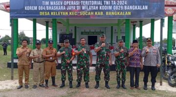 TNI Pastikan Opster di Kodim 0829/Bangkalan Berjalan Tepat Sasaran