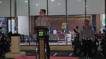 Kapolres Metro Jakarta Utara Pimpin Apel KRYD, Fokus Jaga Keamanan Wilayah