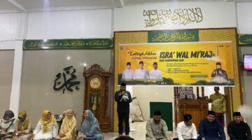 Danlanal Bintan Hadiri Peringatan Isra’ Mi’raj 1446 H di Masjid At Taubah