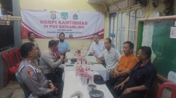 Polsek Koja Gelar “Ngopi Kamtibmas”: Satu Malam Penuh Keakraban untuk Wujudkan Lingkungan Aman