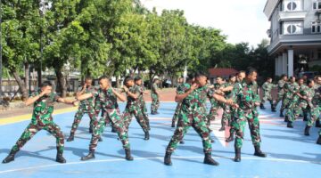 Prajurit Yonmarhanlan III Gelar Latihan Bela Diri Taktis untuk Persiapan Evaluasi TNI