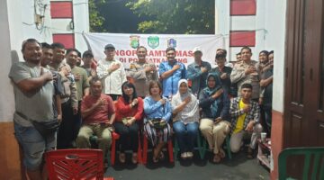 Kapolsek Koja Gelar Program Cooling System “Ngopi Kamtibmas” di Pos Satkamling RW 015 Lagoa