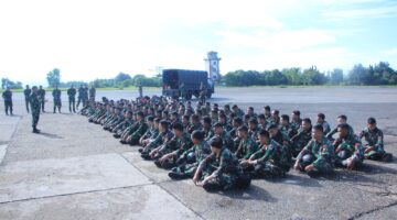 Lanud Sultan Hasanuddin Dukung Latihan Terjun Penyegaran Prajurit Wing Komando II Kopasgat