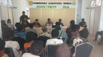 Babinsa Koramil Jila Hadiri Lokakarya Mini Lintas Sektoral, Dukung Penurunan Angka Stunting di Distrik Jila