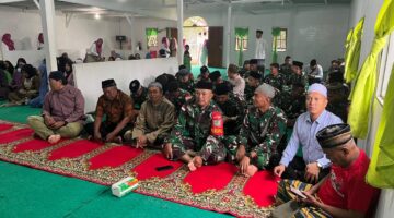 Koramil 1715-01/Oksibil Gelar Perayaan Isra Mi’raj di Masjid An Nur Oksibil Bersama Masyarakat