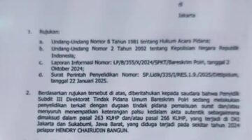 Mangkirnya Terduga Pemalsuan Akta PWI Ke Bareskrim Mabes Polri