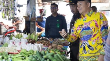 Bupati Gunung Mas Sidak Pasar, Pastikan Harga Stabil